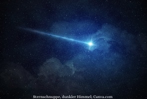 Sternschnuppe am Himmel, Wünsche, Ziele, Träume, ReinerGeist